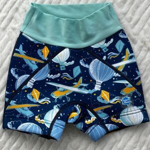 Splash About Kids Neoprene Swim Shorts 3-4 Years UPF 50+ Planes Balloons